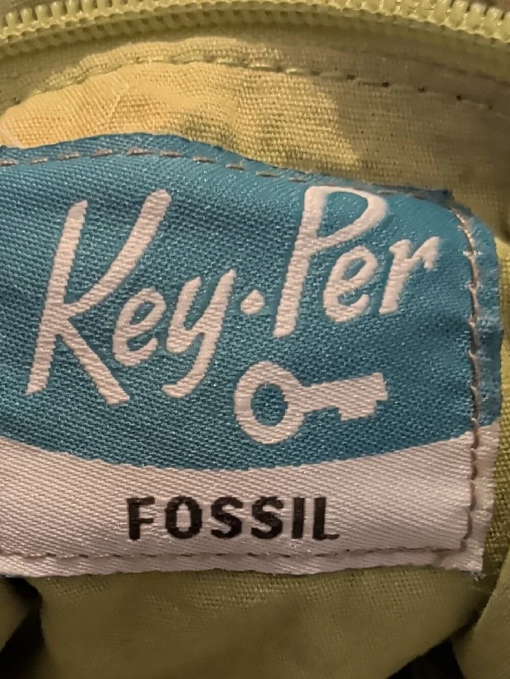 Fossil Quilted Crossbody Bag in Gray and Tan